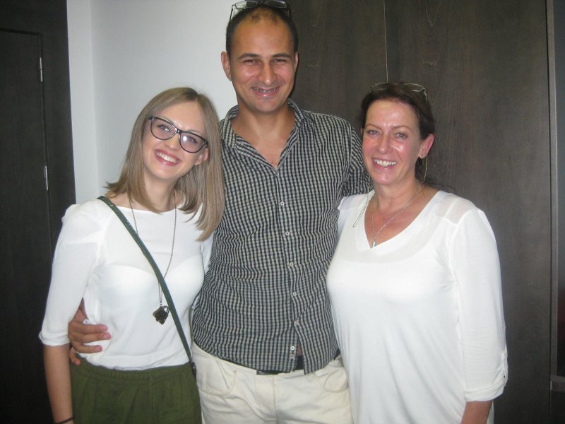 Anca Simina Martin si Adrian Cotora cu Deborah Houlding