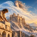 Între zid și vis: conjuncția Saturn–Neptun prin casele astrologice (I)